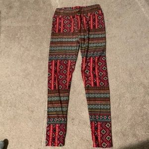 Never worn Women LulaRoe pattern leggings one size fit all